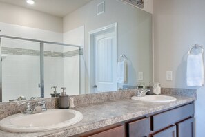 Soap, shampoo, toilet paper