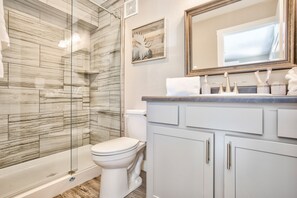 Soap, shampoo, toilet paper
