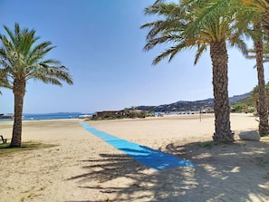 On the beach