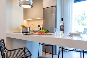 Fridge, oven, dishwasher, electric kettle