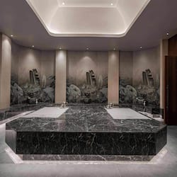 Sauna, steam room, body treatments, facials, manicures and pedicures