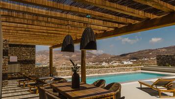 Suite, 2 Bedrooms, Private Pool (ANAIS) | Terrace/patio