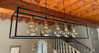 Provencal farmhouse on a hillside surrounded by centuries-old olive and oak trees