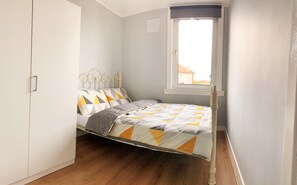 2 bedrooms, iron/ironing board, travel crib, free WiFi