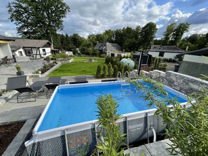 Piscine extérieure, piscine chauffée