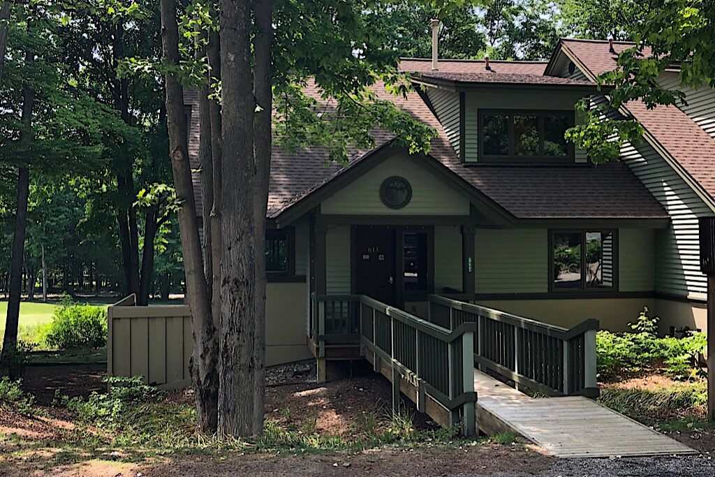 Condo- Fairway  #18 of Betsie Golf course at Crystal Mntn