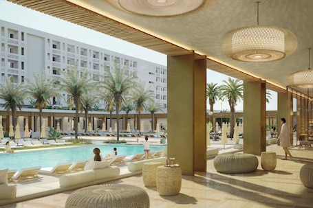 Indoor pool, 2 outdoor pools, sun loungers