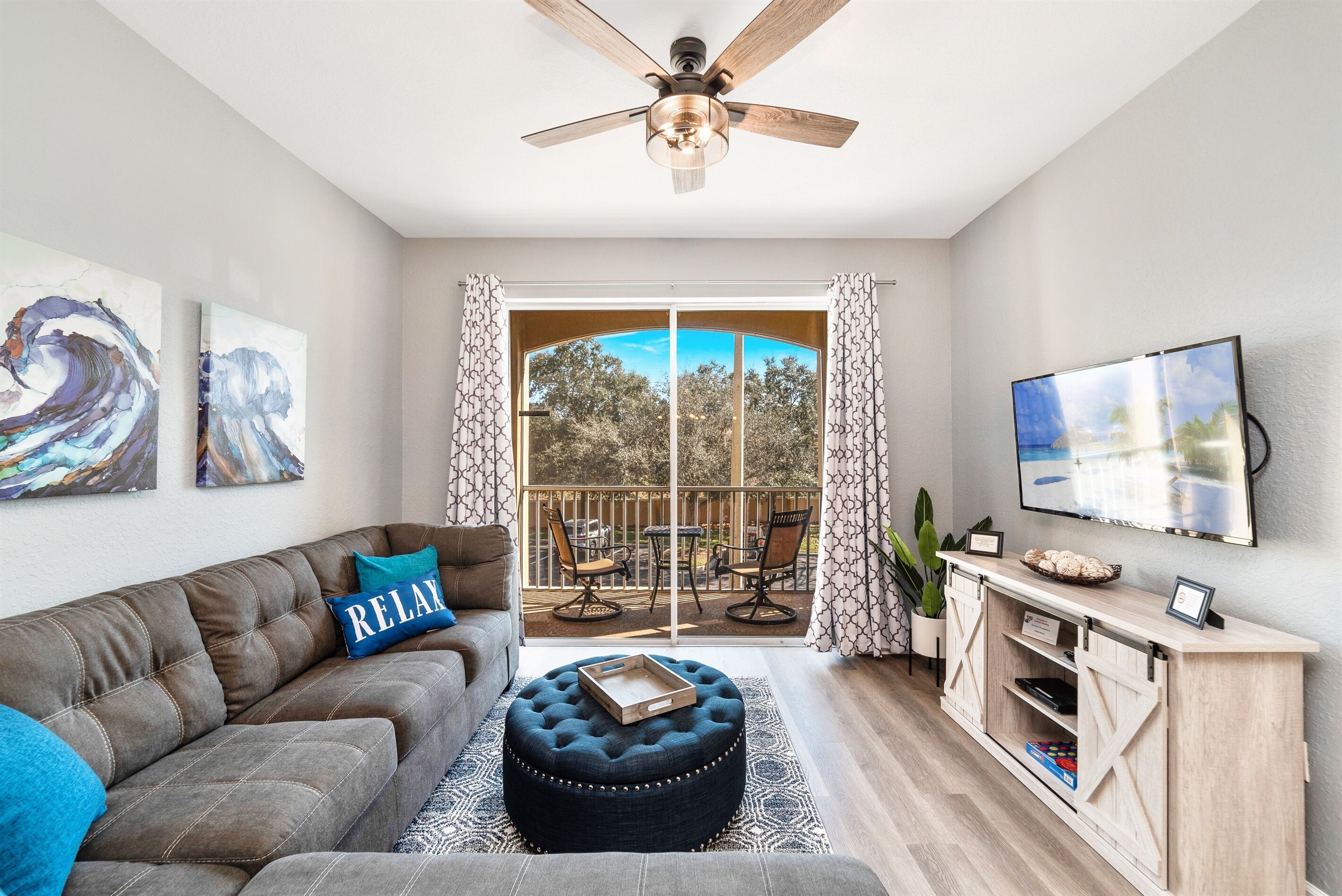 TV, video games, DVD player