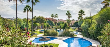 A heated pool