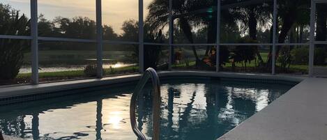 Indoor pool, a heated pool