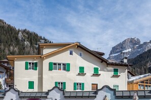 Exterior - Apartment 'Majon Baticher' with Mountain View, Balcony and Wi-Fi (Canazei)