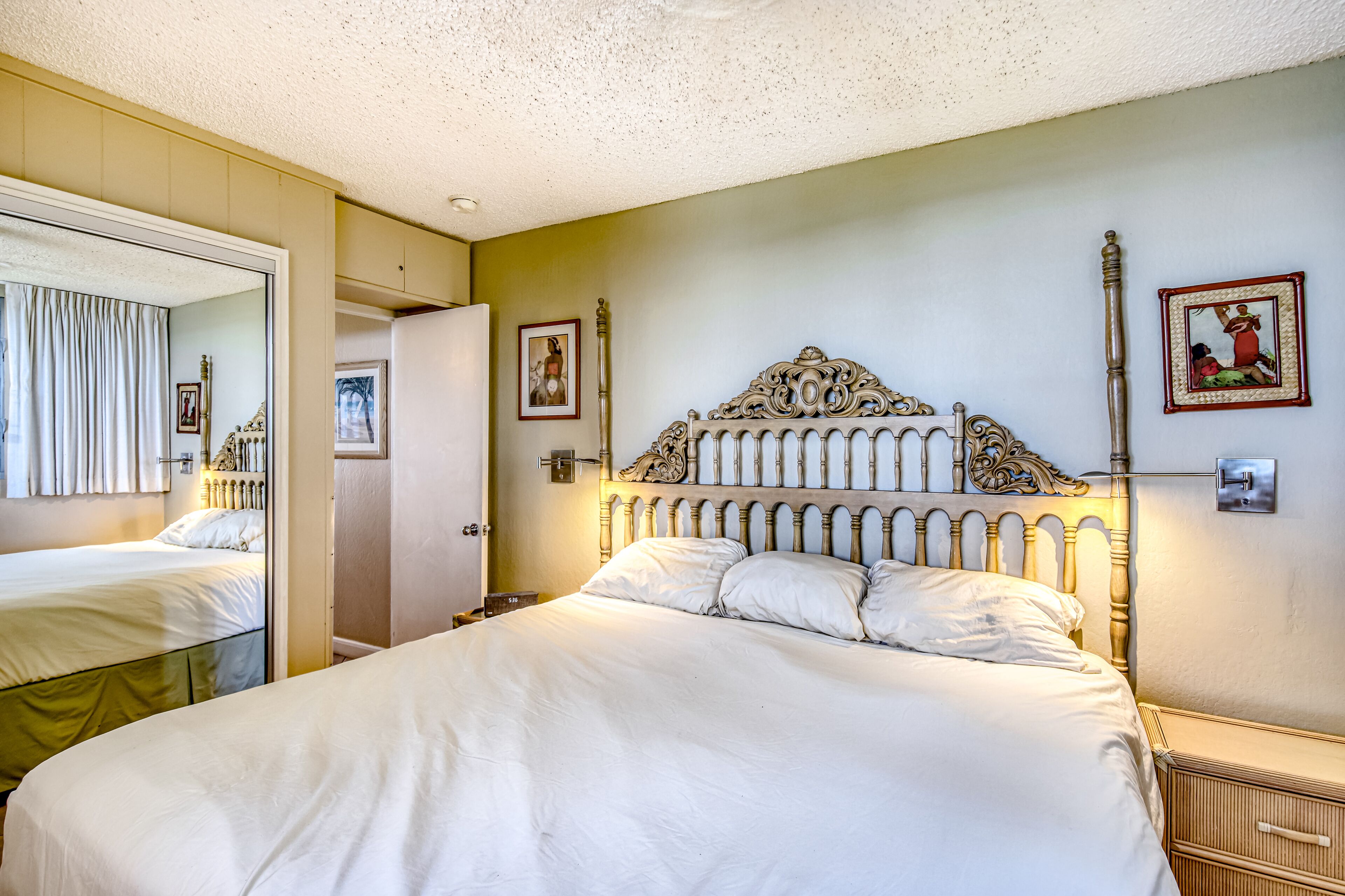 1 bedroom, iron/ironing board, internet, bed sheets