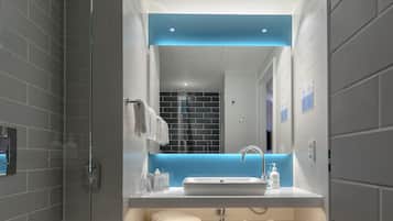 Free toiletries, hair dryer, towels