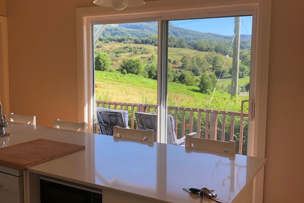 Fully equipped kitchen with view
