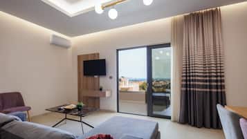 Two Bedroom Suite Split Level, Sea View | Coin séjour