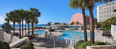 A heated pool