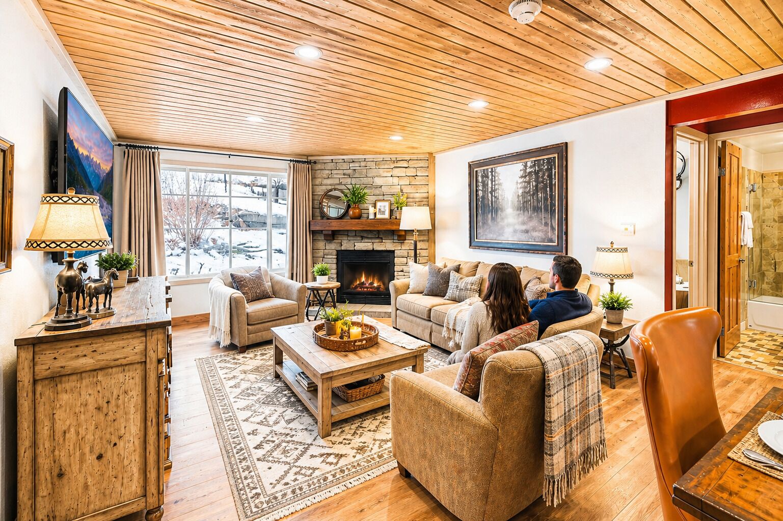 Condo, 2 Bedrooms | Living area | TV