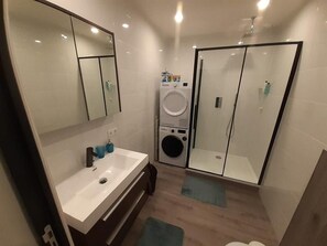 Free toiletries, hair dryer, towels, soap