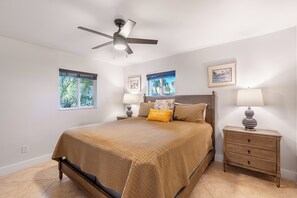 3 bedrooms, iron/ironing board, travel crib, internet