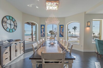 Sabal Palms is a spectacular luxury pool home across from beach with Gulf view