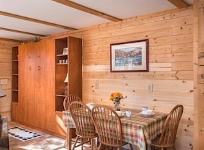 Dining - Secluded Cabin w/ HOT TUB, Woodburning Stove, VIEW on PRIVATE 2 acres (Cosby)