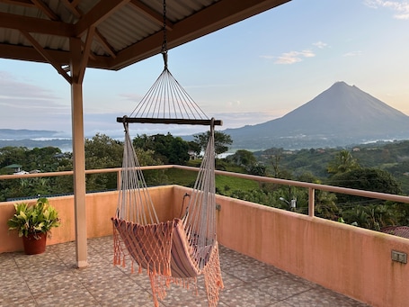 Terrace/patio. Hummingbird House - Amazing Arenal Volcano and Lake Views