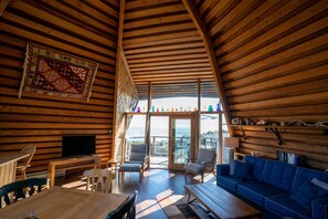 Smart-tv, boeken en een stereo