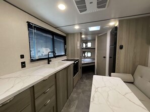 Interior - BRAND NEW 2025 RV on a Private Canal Lot and close to Beach (Crystal Beach)