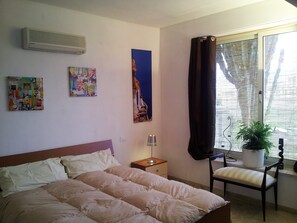 1 bedroom, iron/ironing board, bed sheets