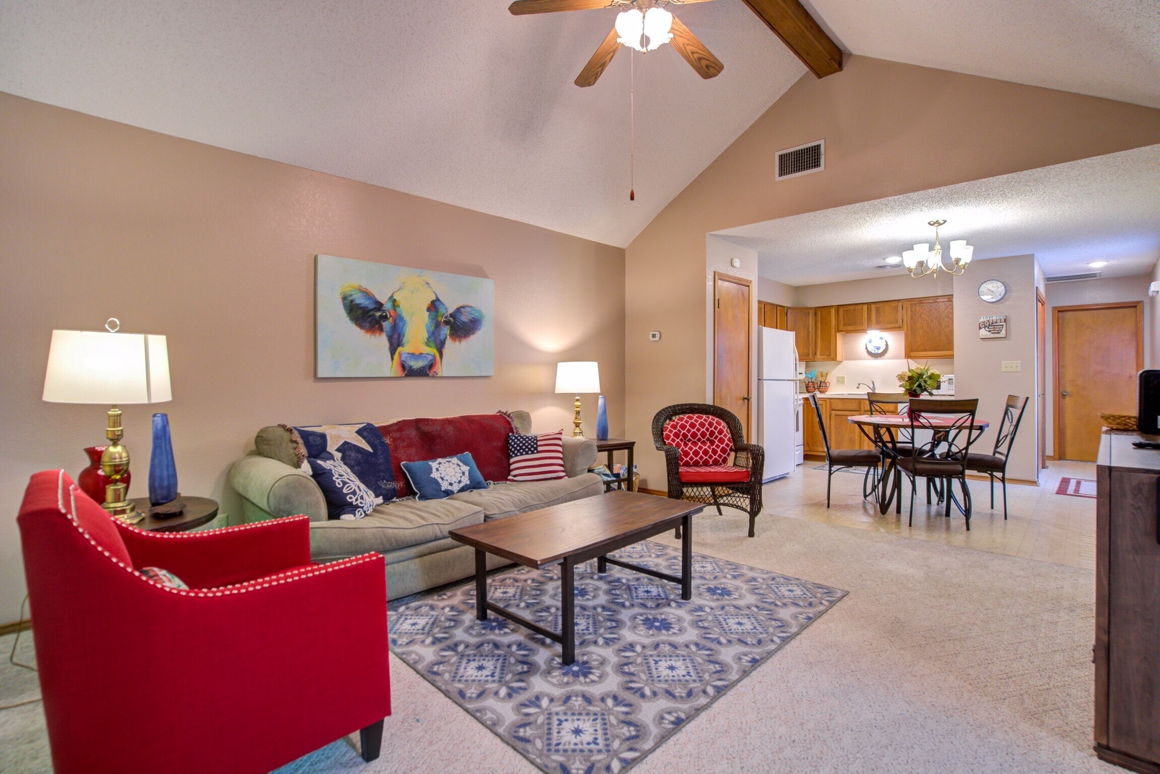 Golf, Quiet, king and Queen Suite, Winter Texans, Seasonal, Monthly Rentals