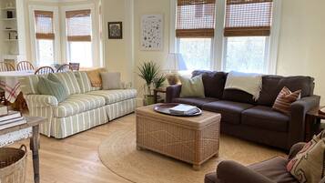 TV connectée, lecteur de DVD, livres, vidéothèque