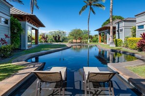 Pool - Balinese-style home in Pauoa Beach Hawaii (Waimea)