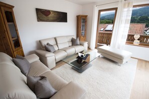 TV, DVD player, table tennis, books