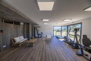Fitness facility - Loft apartment T2 **** Direct access to the beach, Swimming pool, Sauna, Fitness & Massages  (Sainte Lucie de Porto-vecchio)