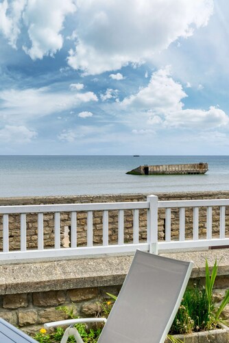 Seafront apartment - Terrace and sea view