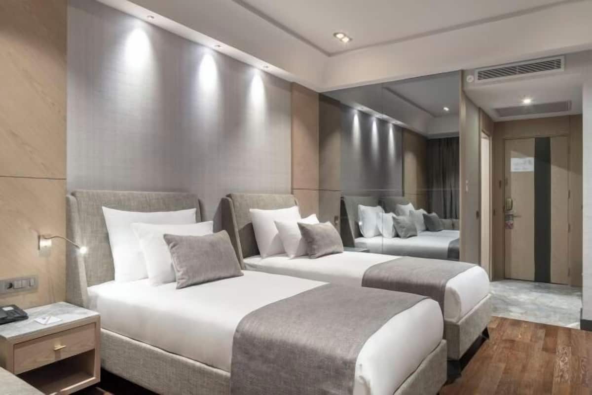 1 habitación, ropa de cama de alta calidad y camas con efecto memoria