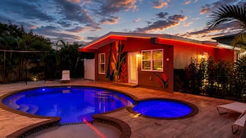 A heated pool