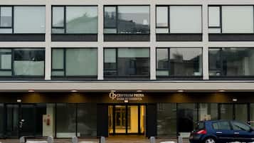Façana frontal de l'allotjament