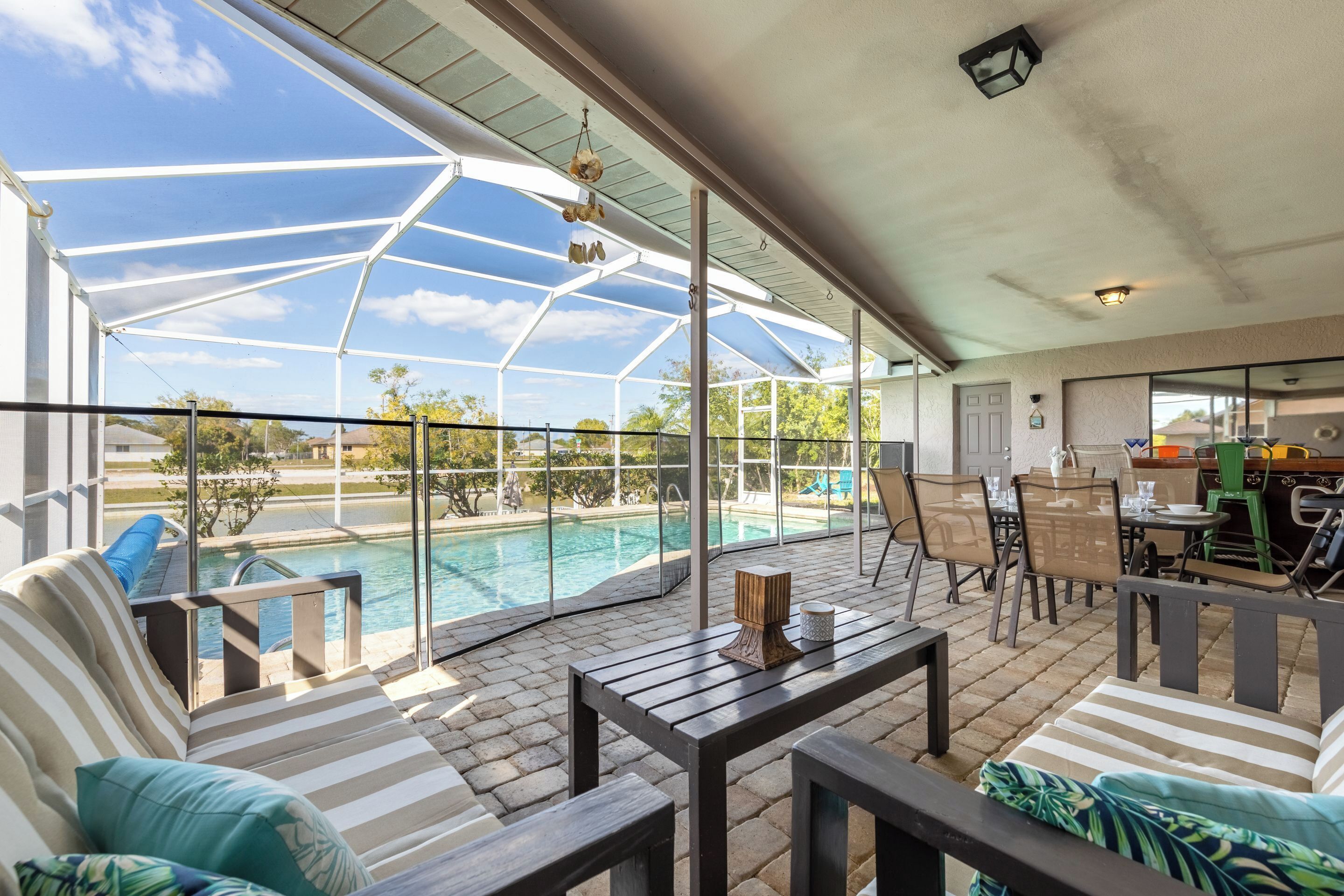 A heated pool