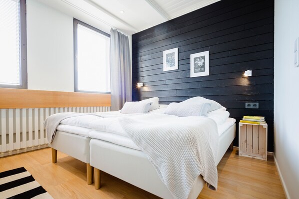 ห้องสแตนดาร์ดดับเบิลหรือทวิน | ผ้าม่านกันแสง, Wi-Fi ฟรี, ผ้าปูที่นอน