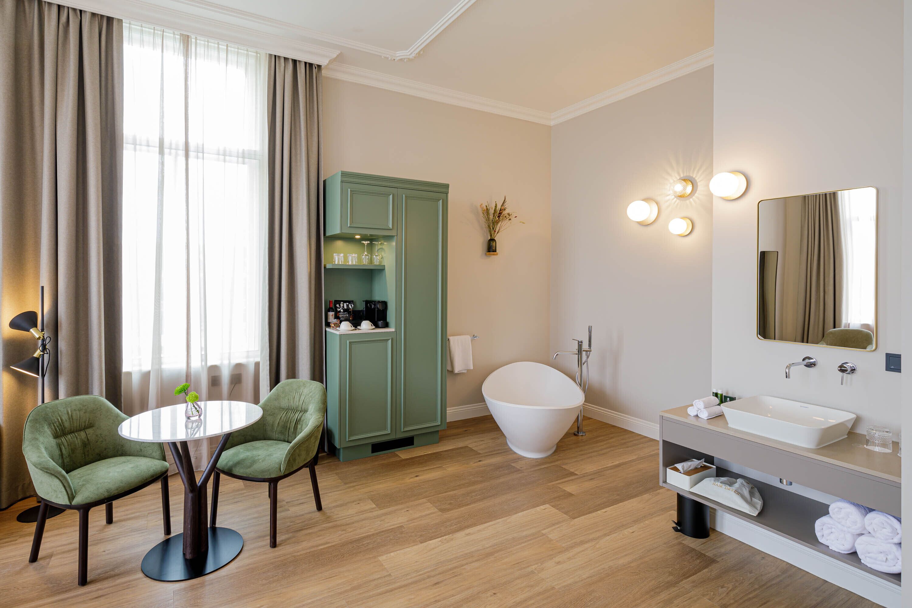 suite | bathroom | free toiletries, hair dryer, bathrobes, slippers