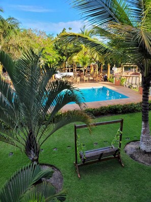 Superior Quadruple Room, Pool View | View from room - Pousada Beach Bahia (Santa Cruz Cabralia)
