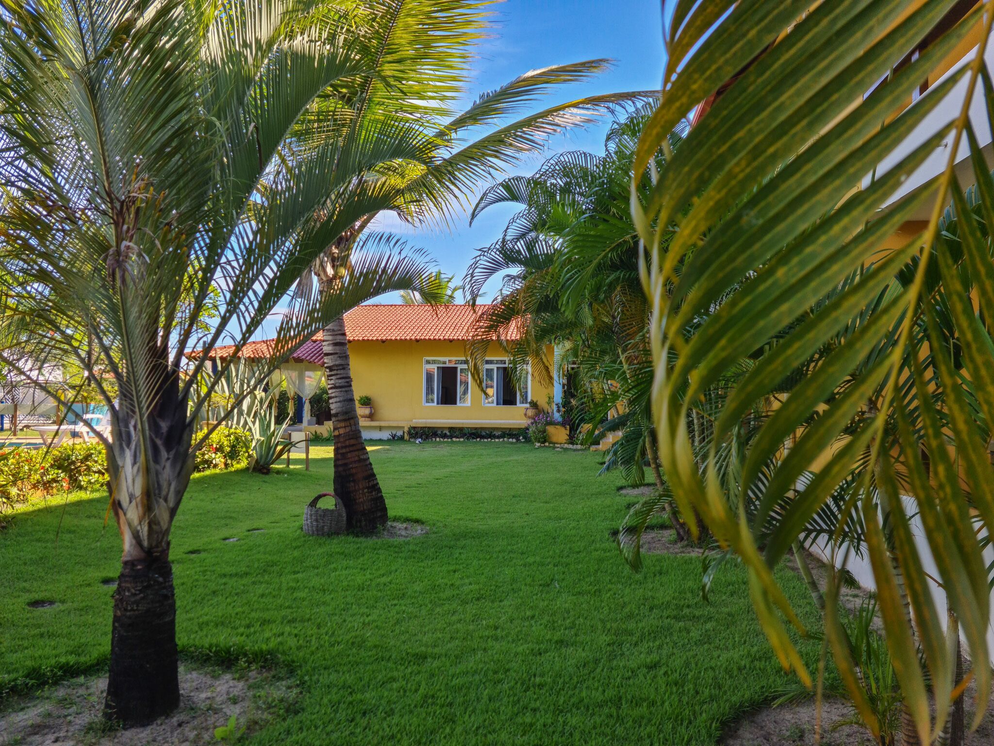 Quarto quádruplo família, acessível, vista para o jardim | Vista para o jardim