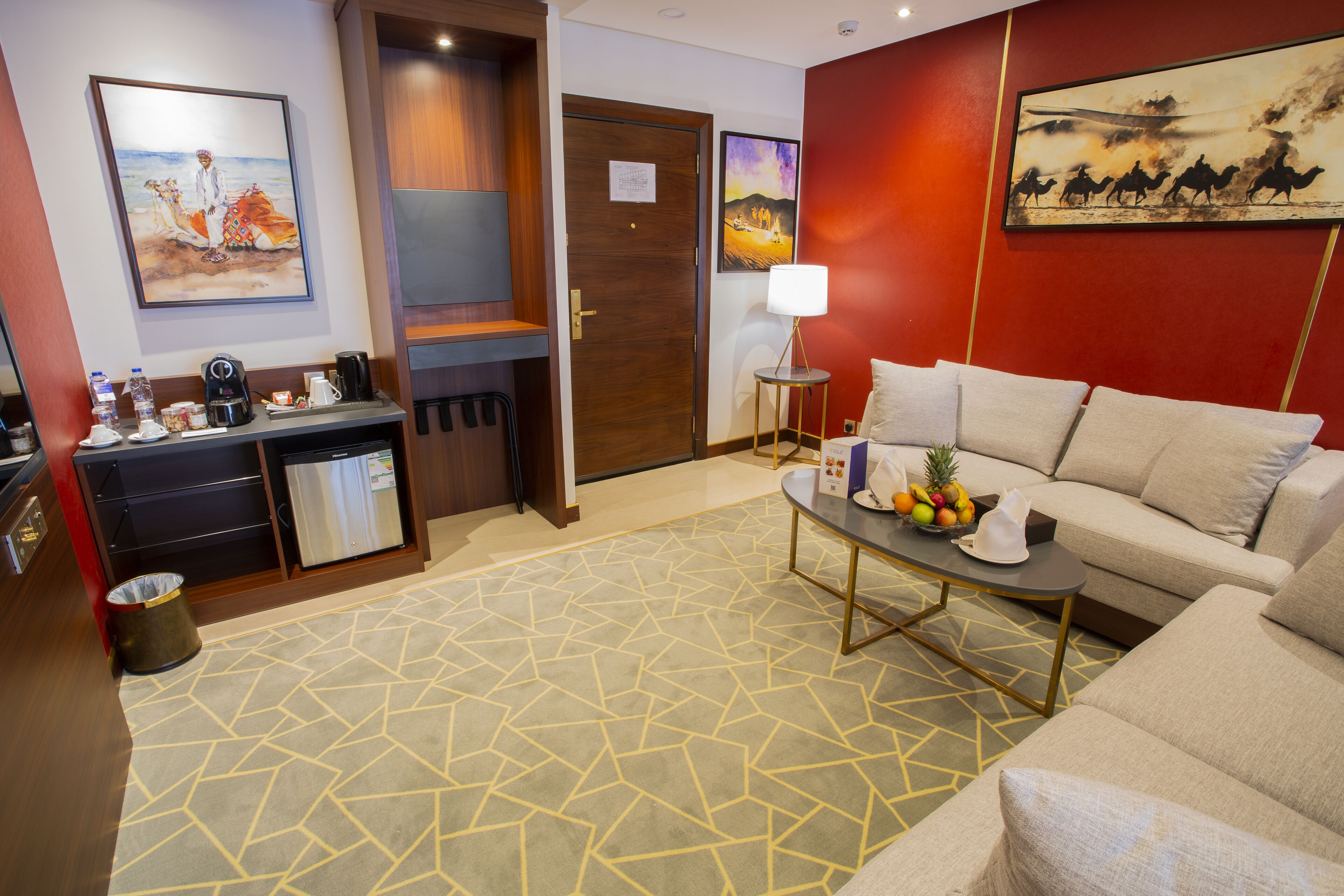 executive suite | living area | 43-inch led tv with satellite channels, tv