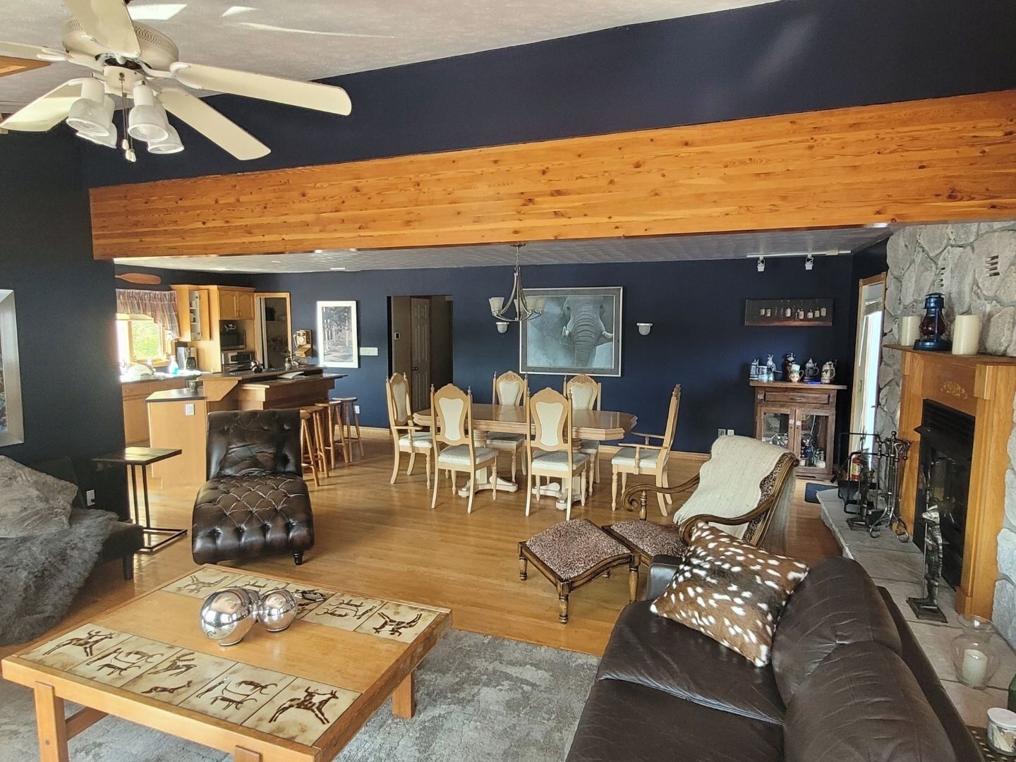 智能电视、壁炉、影片库、立体声音响