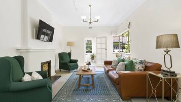 Basic Apartment, 2 Bedrooms | Living room | Flat-screen TV, Netflix, streaming services