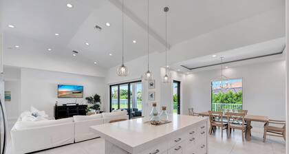 3 bedroom house + office with a private heated pool and hot tub! Dog friendly.