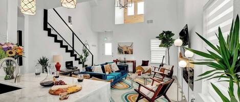 Smart TV, fireplace, offices