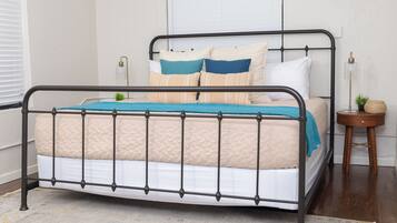 2 bedrooms, iron/ironing board, travel crib, WiFi
