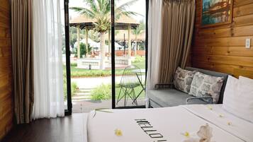 Wooden Bungalow Pool View